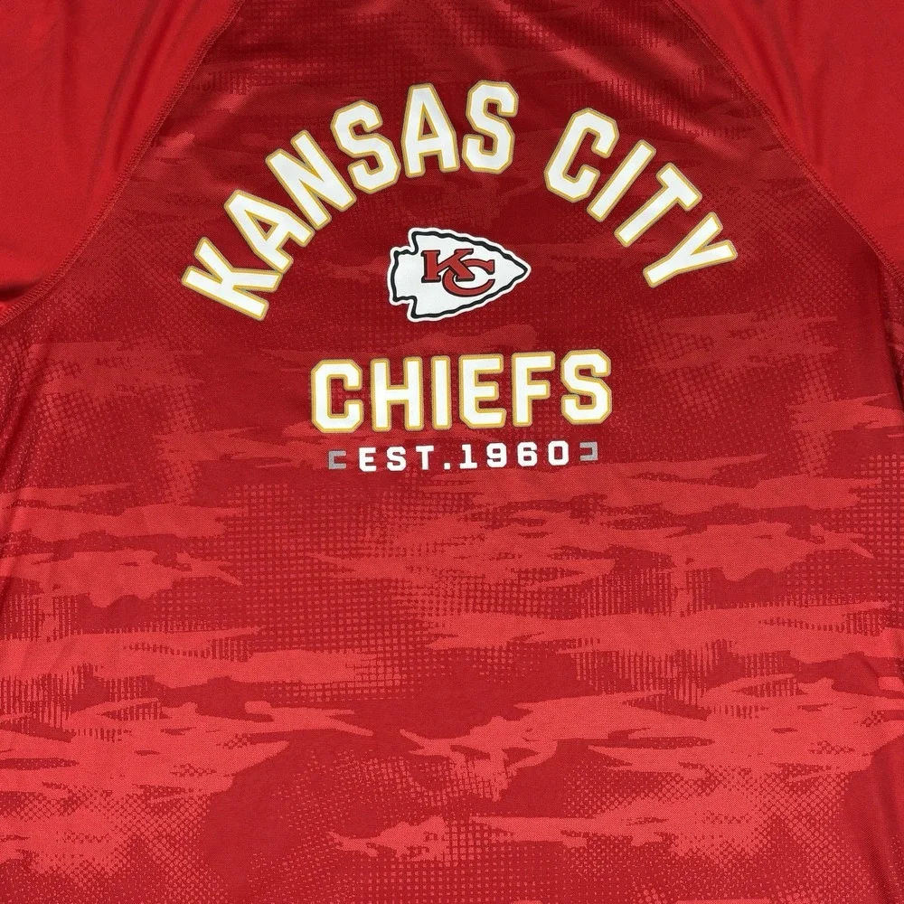 Fanatics Kansas City Chiefs Hail Mary Raglan T-Shirt Est. 1960 Large